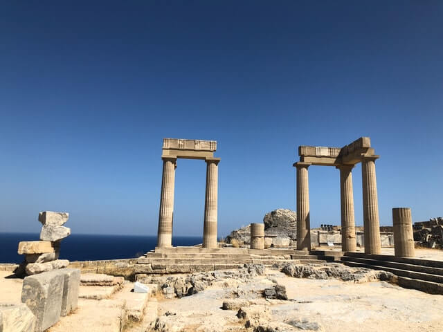 Rhodes temple ruins