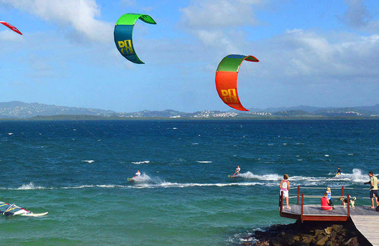 Kitesurfing lessons at Pointe du Bout, Martinique