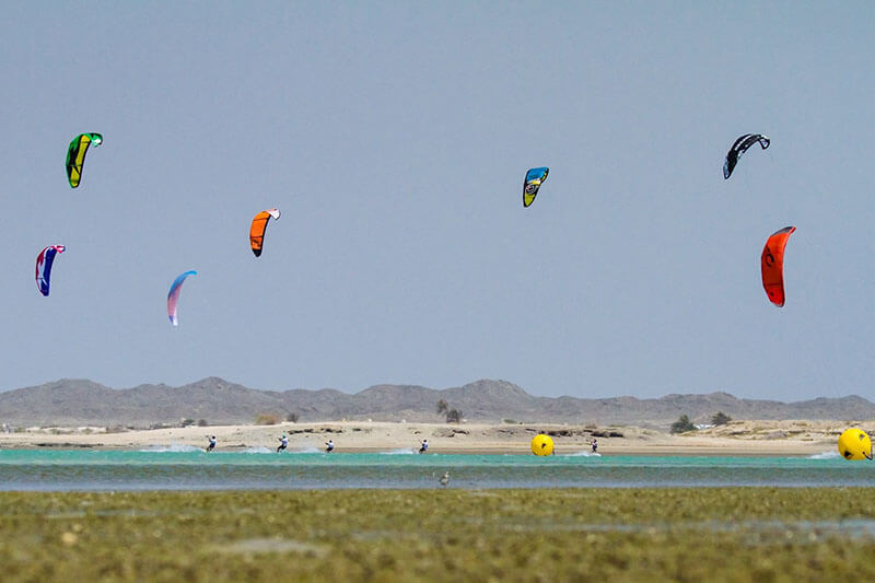 Kiteboarding in Masirah, Oman