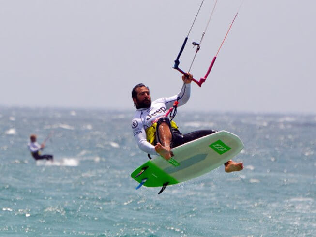 Strapless Kitesurf in Tarifa, Spain