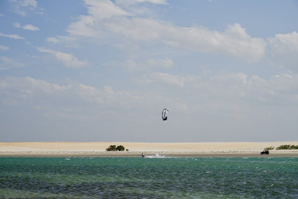 Kitesurfing in Ceará, Brazil